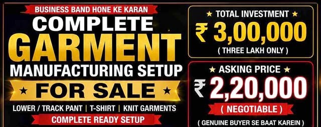  Garment Manufacturing Setup for Sale slider image